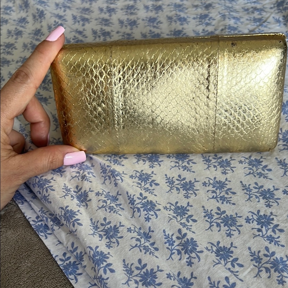 Gold Clutch Bag